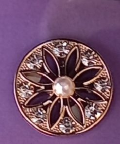 2370/40 Margaréta divatgomb (arany)20db/cs