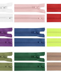 P60 Dupla végü cipzár 70cm-es színes