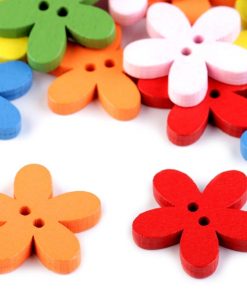 120437 Fa dekorgomb virág