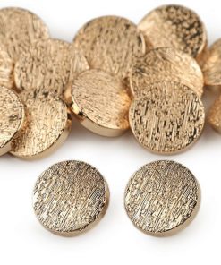 2195 Gomb fém fényes arany 28 L 120529 40db/cs