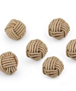 2189 Fonott gomb drapp