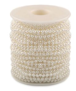 310195 Gyöngyök zsinóron fehér 25m/vég