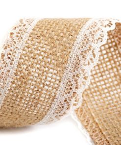 420990 Csipkés jutaszalag(szélén csipkés) 8 (2m/vég)