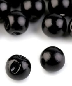 2162 Gomb fekete golyó 10mm / 16 L  120334-3