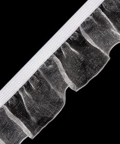 440620 Gumi fodorral 25mm-es fehér 22,5m/vég