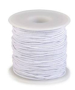 440736 Gömbölyű kalapgumi 1,2mm-es fehér 45m/vég