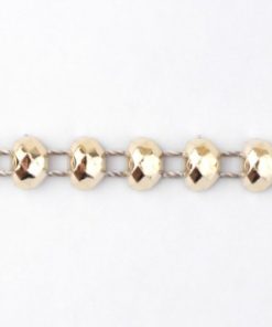 520165/510165 Díszítő rátét csiszolt arany 9m/vég