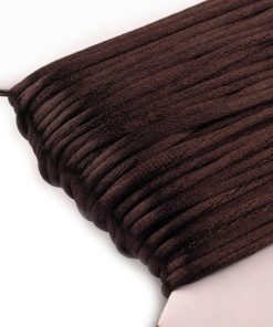 310022 Szatén zsinór 42.s.barna 25m/vég