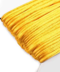 310022 Szatén zsinór 61 c.sárga 25m/vég