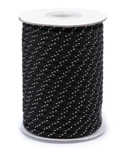 310230-4 Parakord zsinór 4mm-es fekete 25m/vég