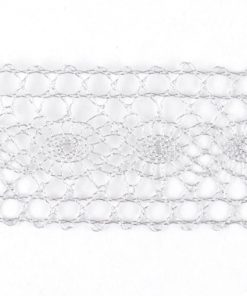 791949 Lurex csipke 01 ezüst 40mm-es