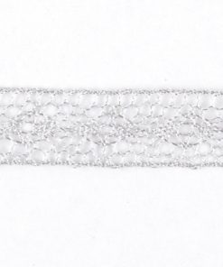 791500 Lurex csipke 01 ezüst 20mm-es