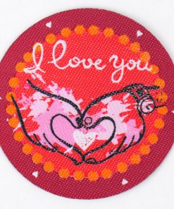 LE-5008 Vasalható cimke  I LOVE YOU