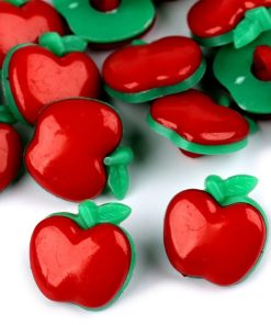 120605-2 Gyerekgomb alma piros