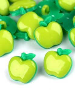 120605-3 Gyerekgomb alma zöld
