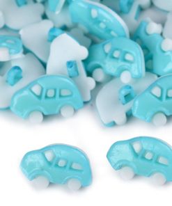 120606-3 Gyerekgomb autó vkék 50db/cs