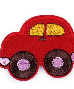 400022 Vas.ható cimke autó 3.piros