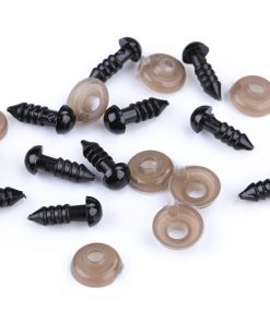 01052 Biztonsági szem csapos 7mm fekete M1