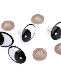 11071 Bizt.szem fiú csapos 10x14 mm feh-fek M3