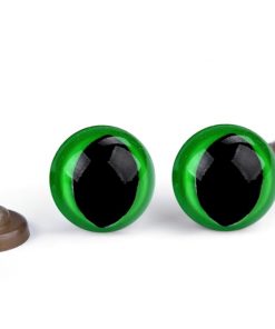 28002 Bizt.szem (cica) csapos 13,5mm zöld M7