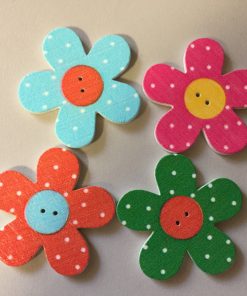 120483 Fa dekorgomb nagy virág 25db/cs