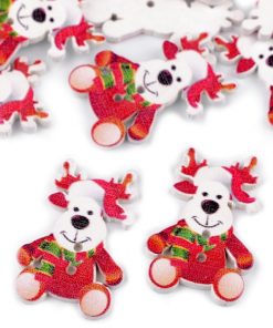 120610-1 Fa dekorgomb karácsonyi 30db/cs