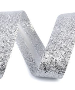 Lurex ferdepánt 20mm-es ezüst 25m/vég