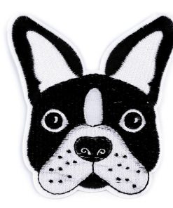 400052 Vas.ható cimke Fekete-Fehér kutya