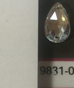 9831/01 Strassz 01 8*13mm ezüst