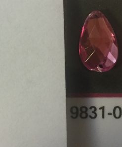 9831/04 Strassz 04 8*13mm rózsaszín