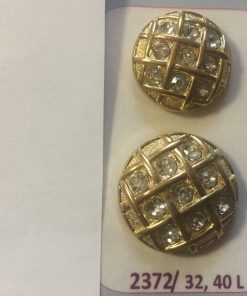 2372/40 Ékszergomb arany 12db/flakon