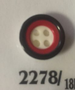 2278/18 DÖME divatgomb 18L piros