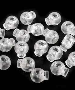 160058-0 Zsinórszorító egy lyukas átlátszó fehér