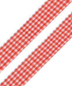 430523 Kockás szalag 1 piros  45m/vég