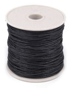 310030 Viaszolt zsinór c.1 (11) fekete 20-30m/vég