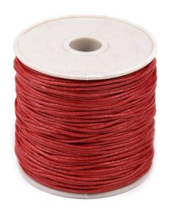 310030 Viaszolt zsinór c.53 (5) piros 20-30m/vég