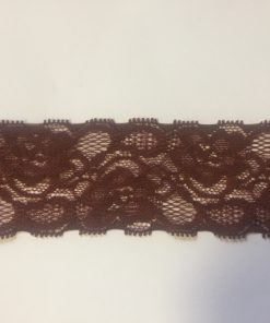 180692 Elasztikus csipke 25m/vég r.barna 50mm-es