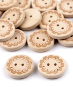 120622 Fa dekorgomb natúr virág 50db/cs