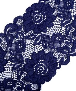 180849 Elasztikus csipke s. kék 13,5/vég 140mm-es