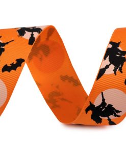 430827 Halloween ripsz szalag 25mm col.3 boszorkány