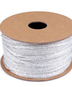 430483 Alkalmi szalag ezüst 3mm-es 20m/vég