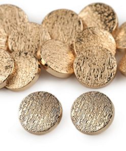 2195 Gomb fém fényes arany 36 L 120529 40db/cs