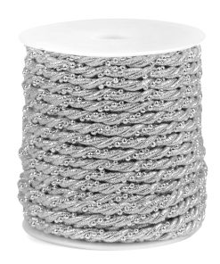 310275 Sodrott lurex ezüst  zsinór 5mm 20m/vég