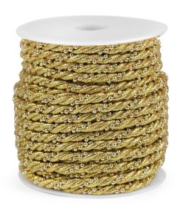 310275 Sodrott lurex arany  zsinór 5mm 20m/vég
