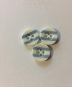 120749-20 Gomb csíkos kék