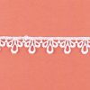 90232 Műselyem hímzett csipke 9,5m/vég 10mm-es