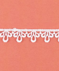 90232 Műselyem hímzett csipke 9,5m/vég 10mm-es