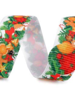 430679 Karácsonyi  ripsz mézeskalács  25 mm 22,5m/vég