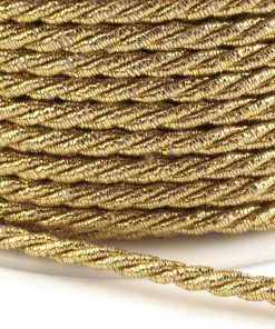 510494 Sodrott  arany lurex zsinór 3mm 20m/vég