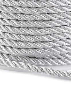 510494 Sodrott  ezüst lurex zsinór 3mm 20m/vég